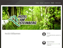 Tablet Screenshot of hotelamsteinberg.de